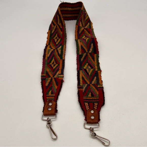 Bags Vintage Camera Guitar Strap Boho Hippie Woven Fabric With Clips